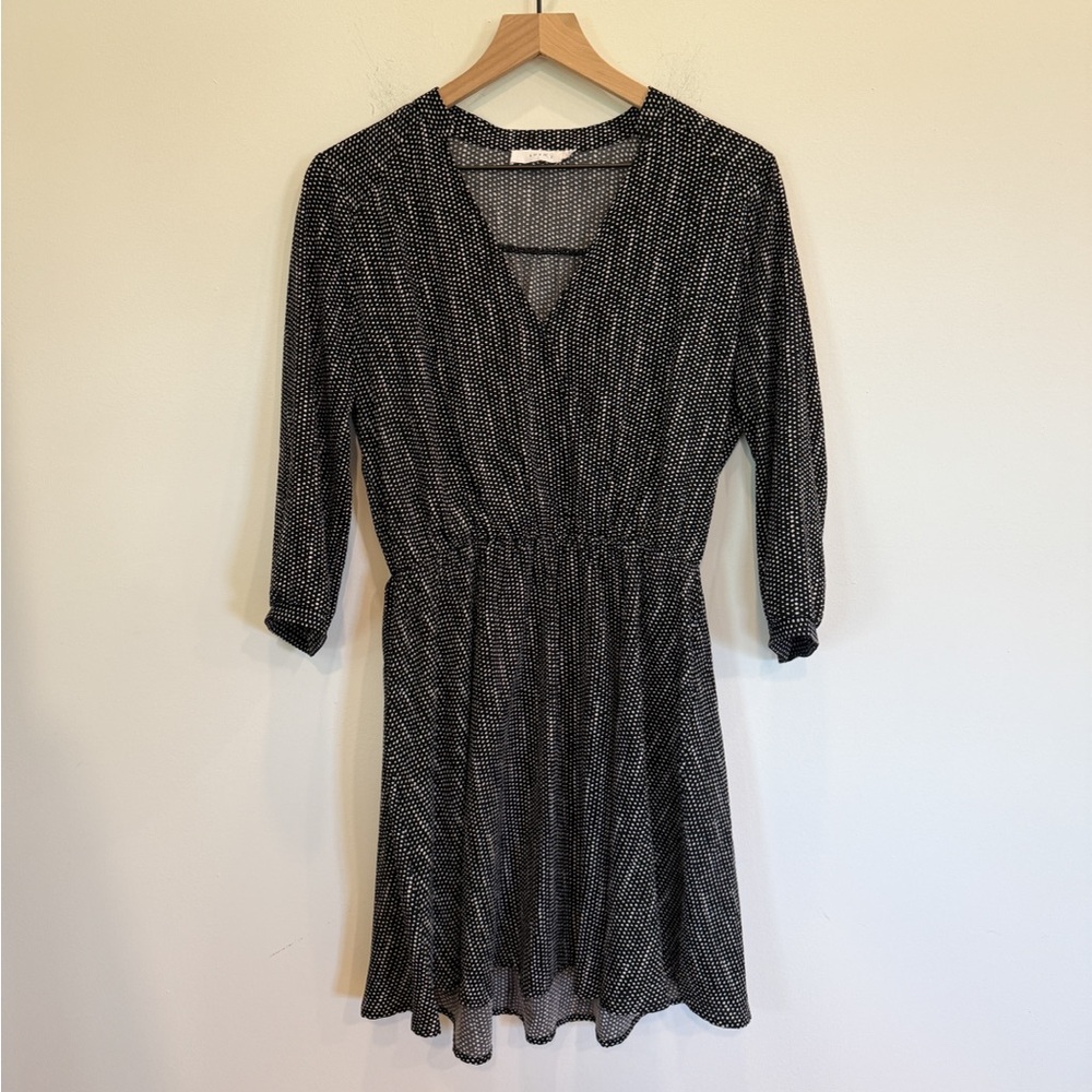 Black and White polka dot dress size large